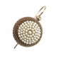 Pearls round cushion earrings
