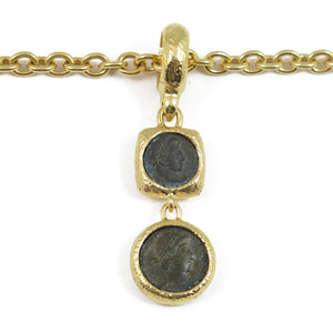 Two Roman Coins pendant
