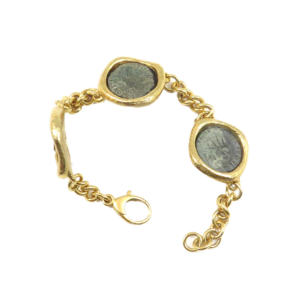Bracelet Roman Empire with 3 Coins