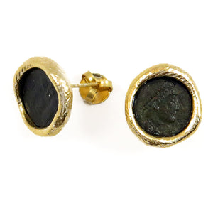 Roman Coins stud earrings