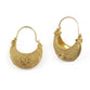 Etruscan basket one flower earrings