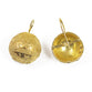Etruscan half sphere earrings
