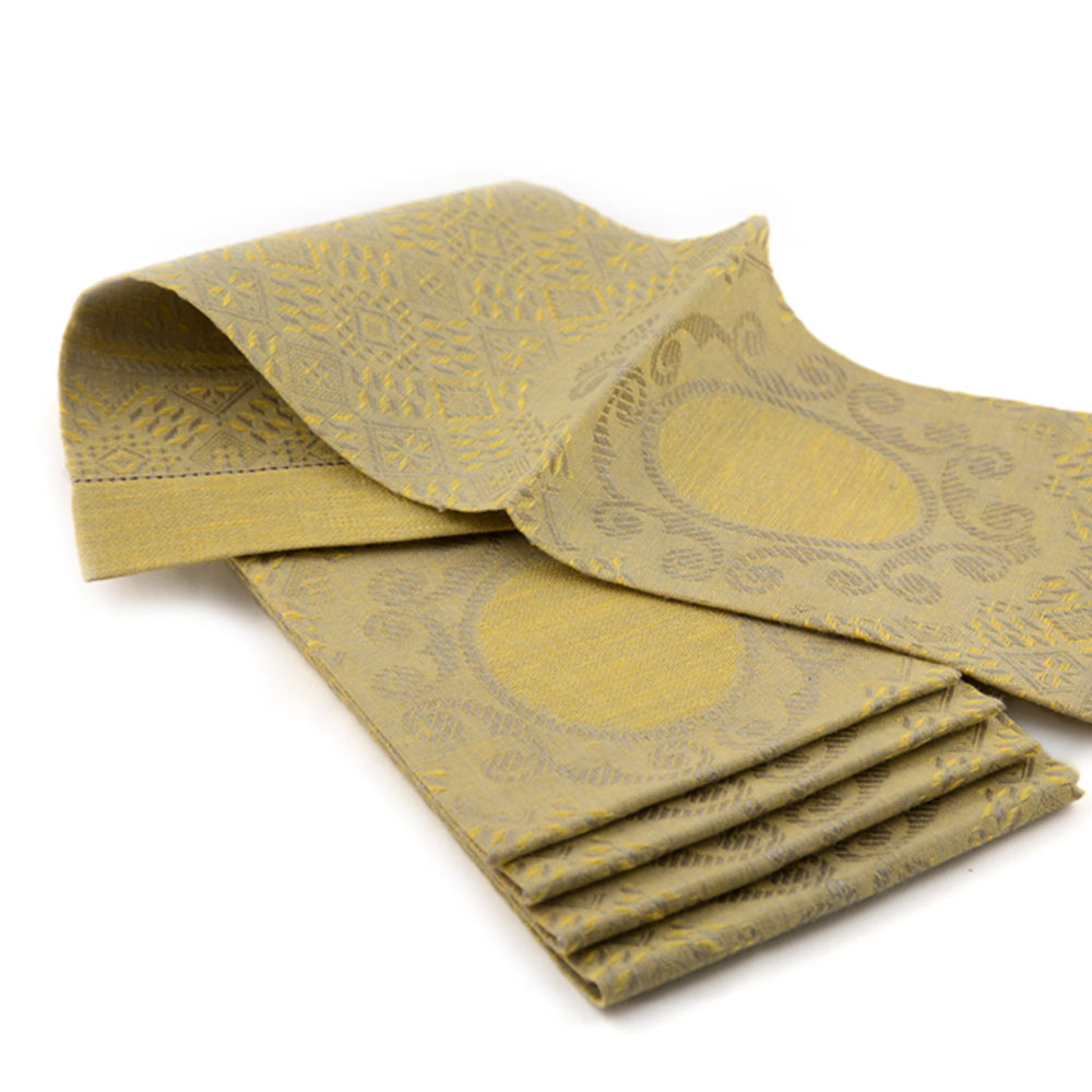 Hand Towel - Medaglione Yellow Gold
