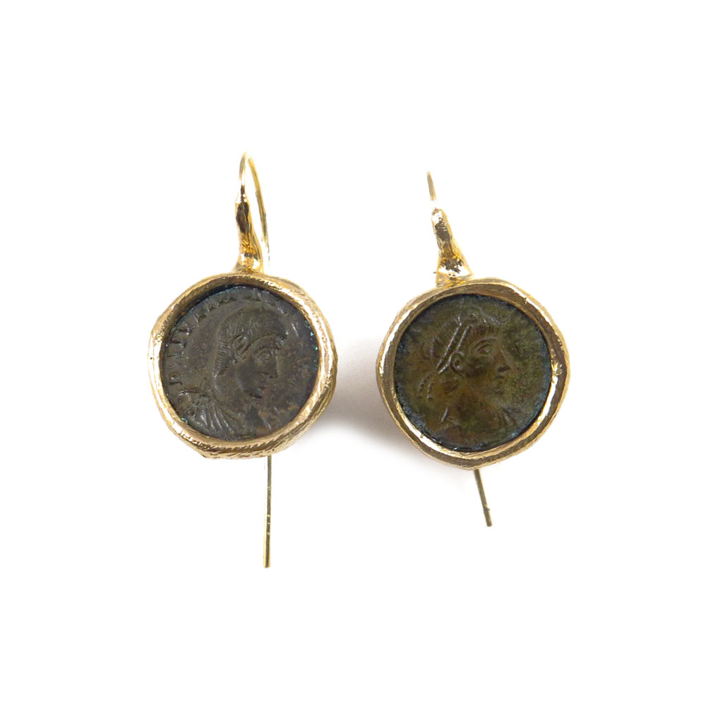 Roman coins earrings